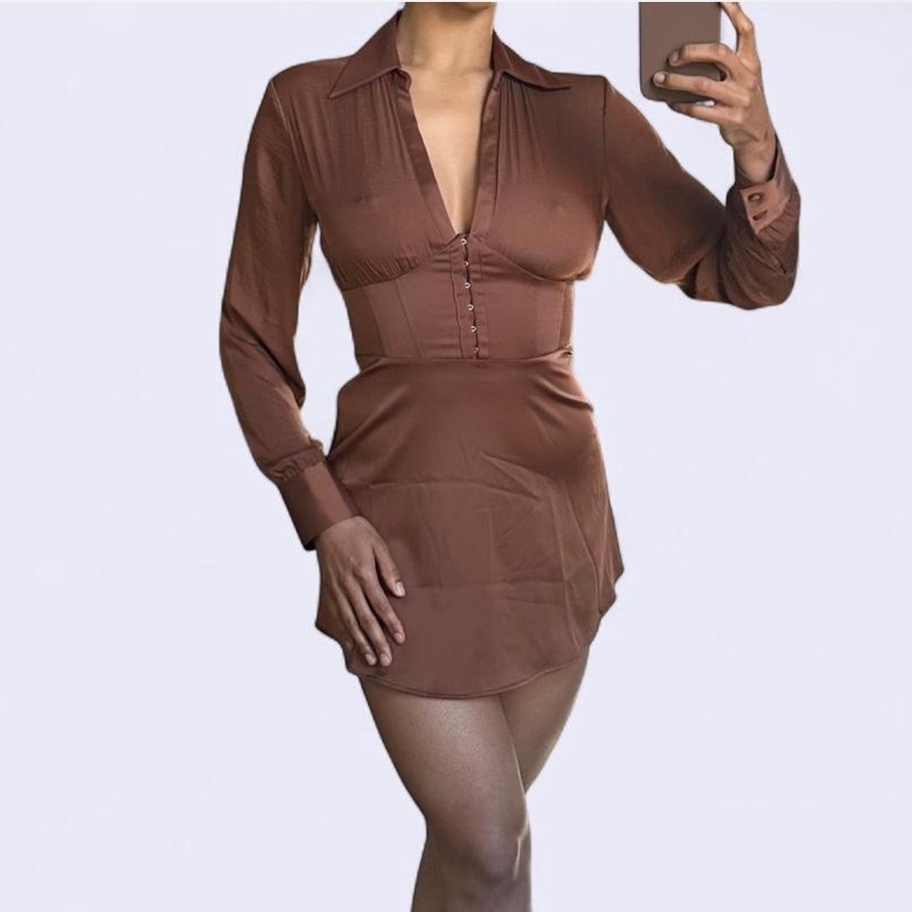 Urban Outfitters Rust/Bronze Mini dress